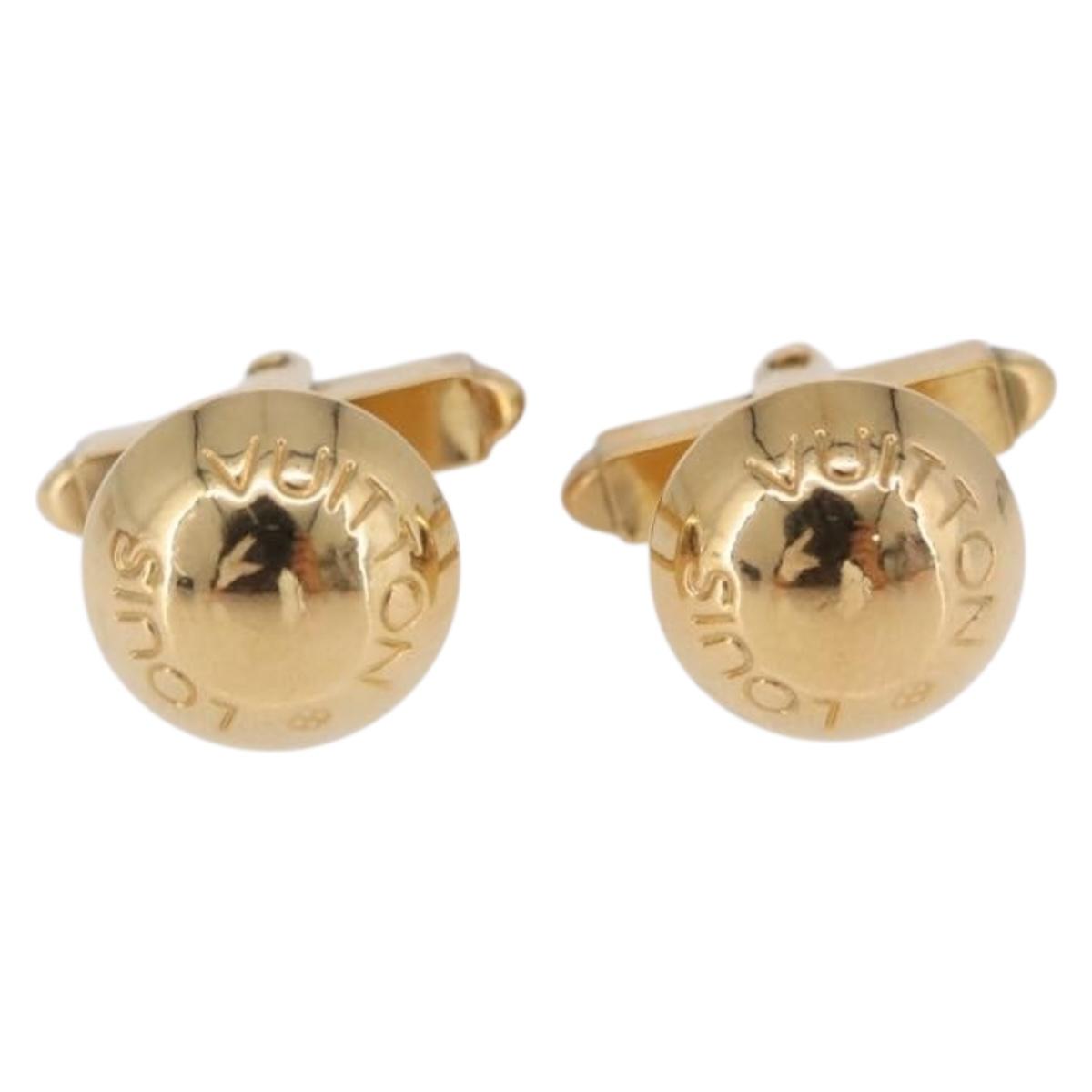 LOUIS VUITTON Taiga Buton de Manchette Cuffs Epicea LV Auth BA15690
