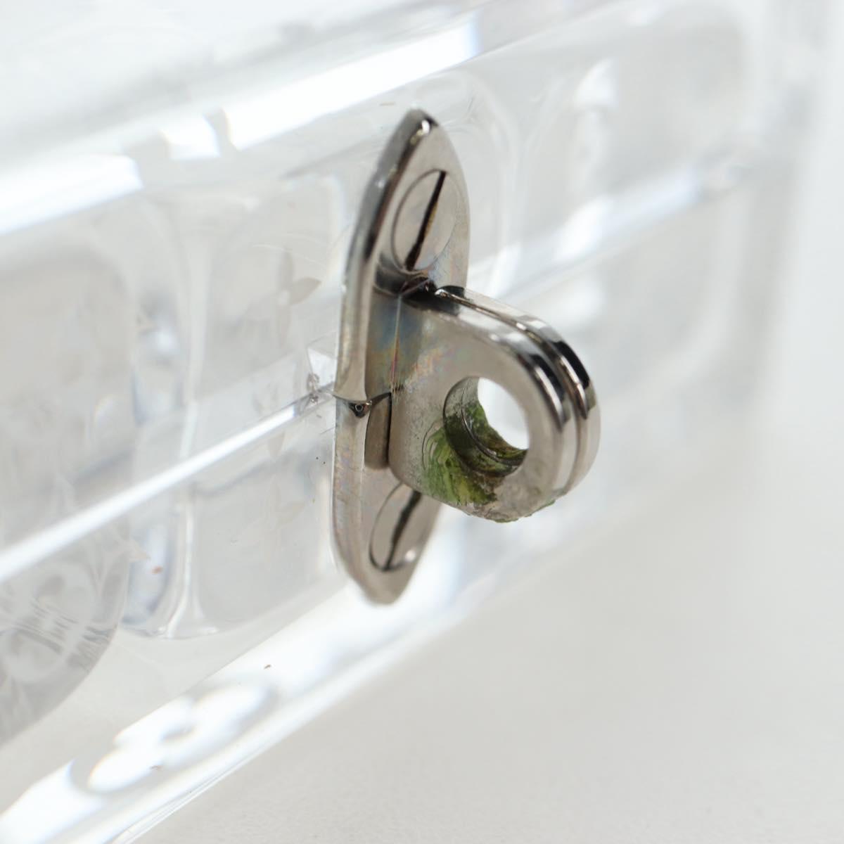 LOUIS VUITTON Dice plastic Clear LV Auth BA15691M