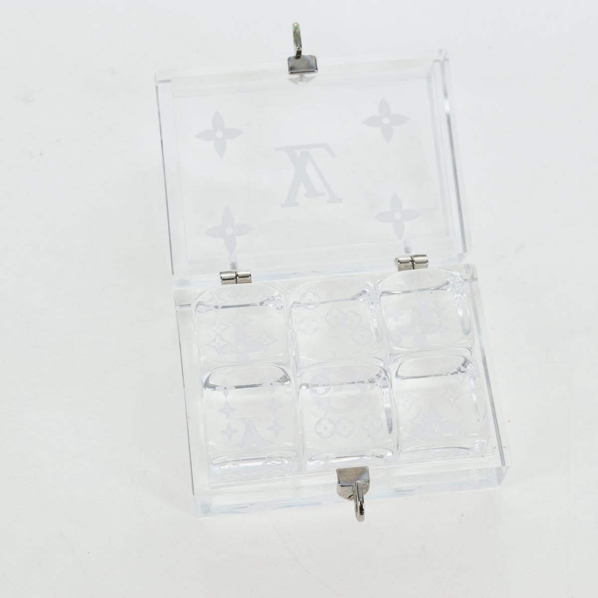 LOUIS VUITTON Dice plastic Clear LV Auth BA15691M