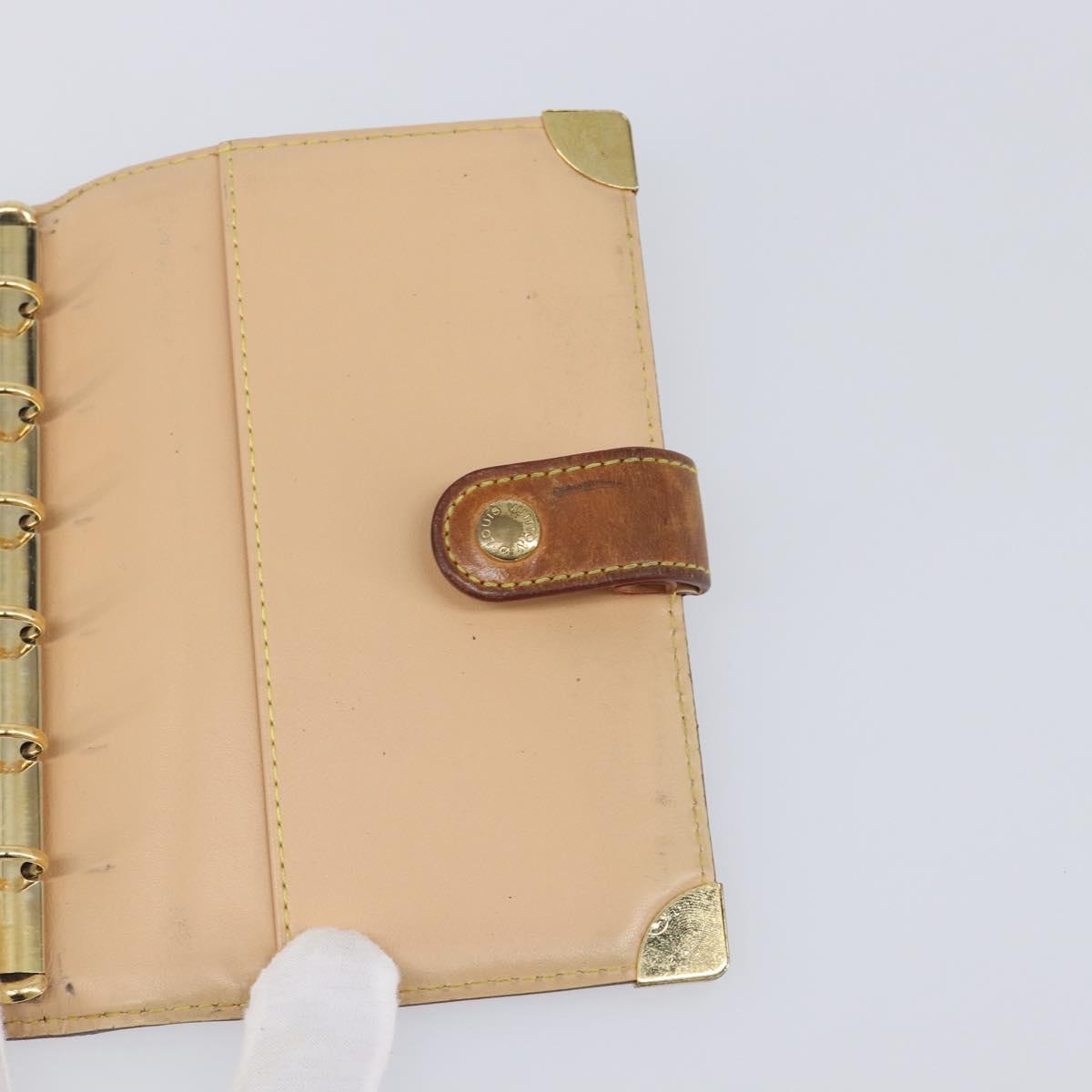 LOUIS VUITTON Monogram Multicolor Agenda PM White R21074 LV Auth BA15692