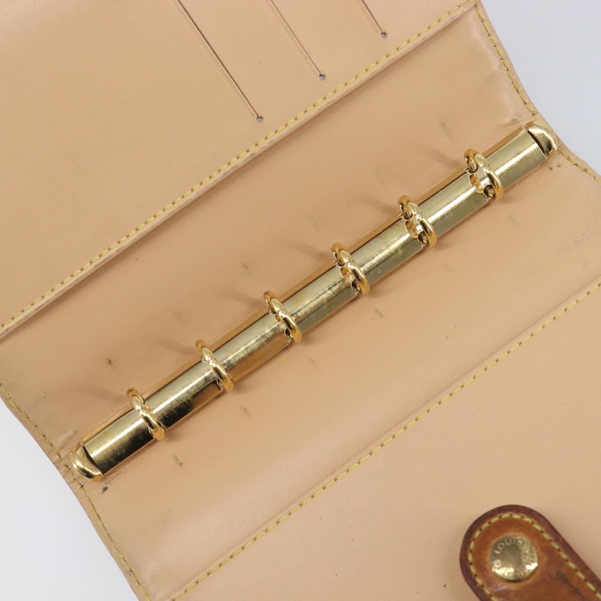 LOUIS VUITTON Monogram Multicolor Agenda PM White R21074 LV Auth BA15692
