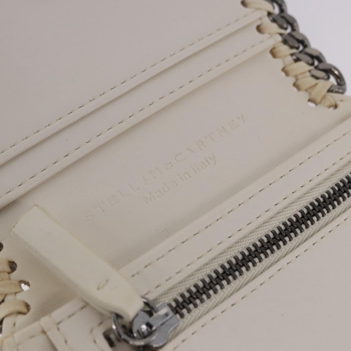 Stella MacCartney Falabella Trifold Wallet Suede Silver 540021 Auth BA15693V