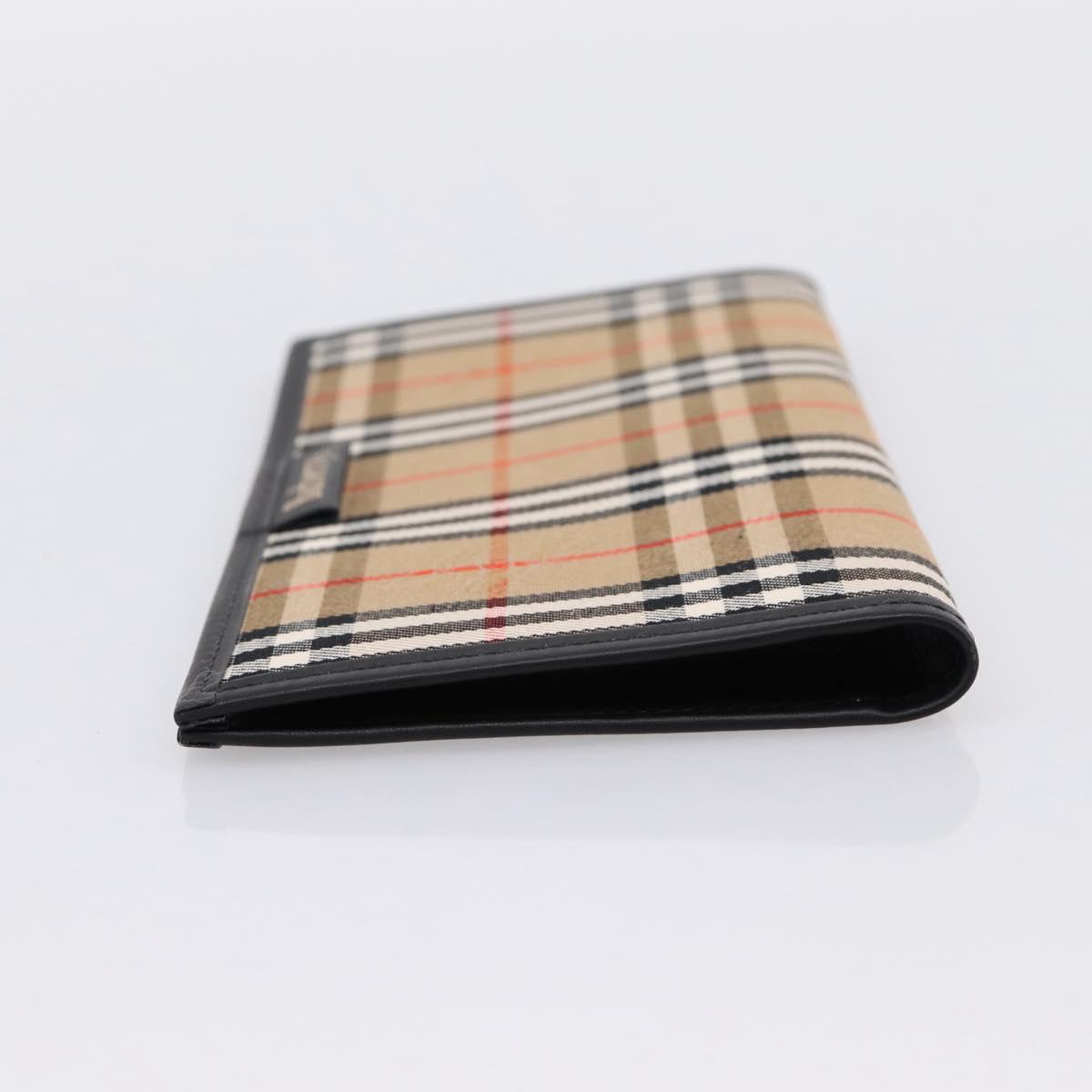 Burberrys Nova Check Planner Canvas Beige Auth BA15694
