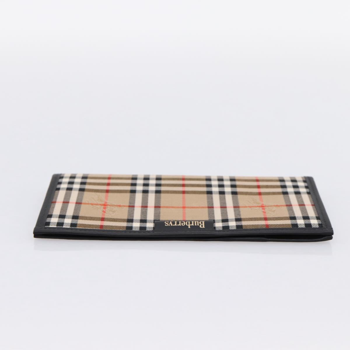 Burberrys Nova Check Planner Canvas Beige Auth BA15694