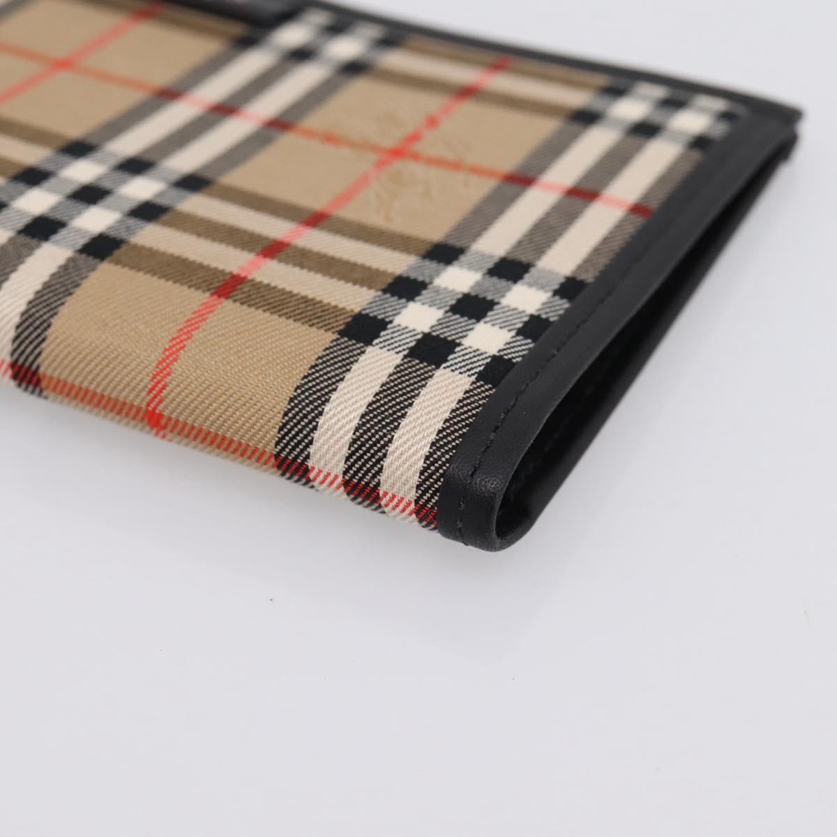 Burberrys Nova Check Planner Canvas Beige Auth BA15694
