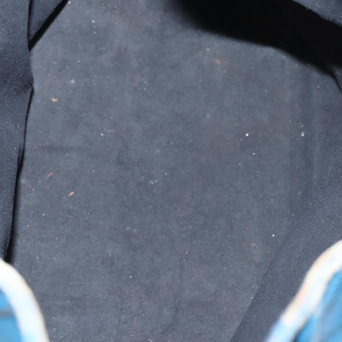 LOUIS VUITTON Epi Petit Noe Shoulder Bag Bicolor Black Blue M44152 Auth BA1570