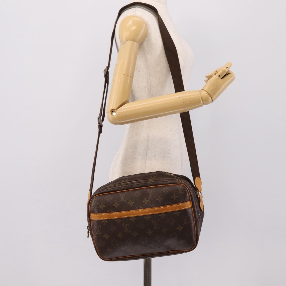 LOUIS VUITTON Monogram Reporter PM Shoulder Bag M45254 LV Auth BA15700
