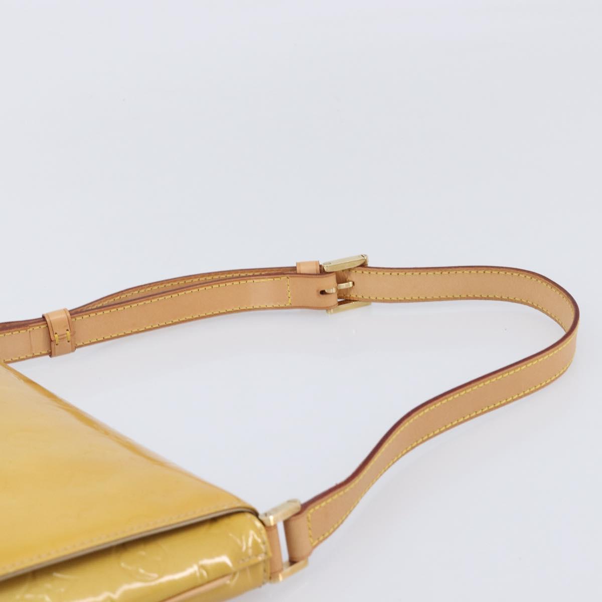 LOUIS VUITTON Monogram Vernis Thompson Street Bag Beige M91301 LV Auth BA15704