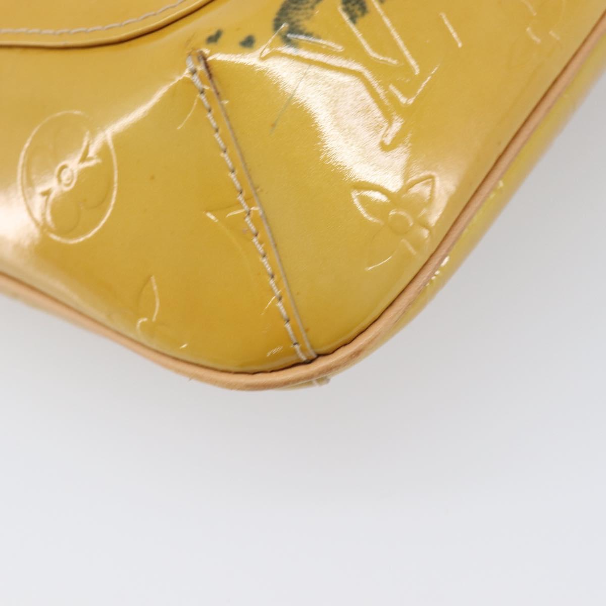 LOUIS VUITTON Monogram Vernis Thompson Street Bag Beige M91301 LV Auth BA15704