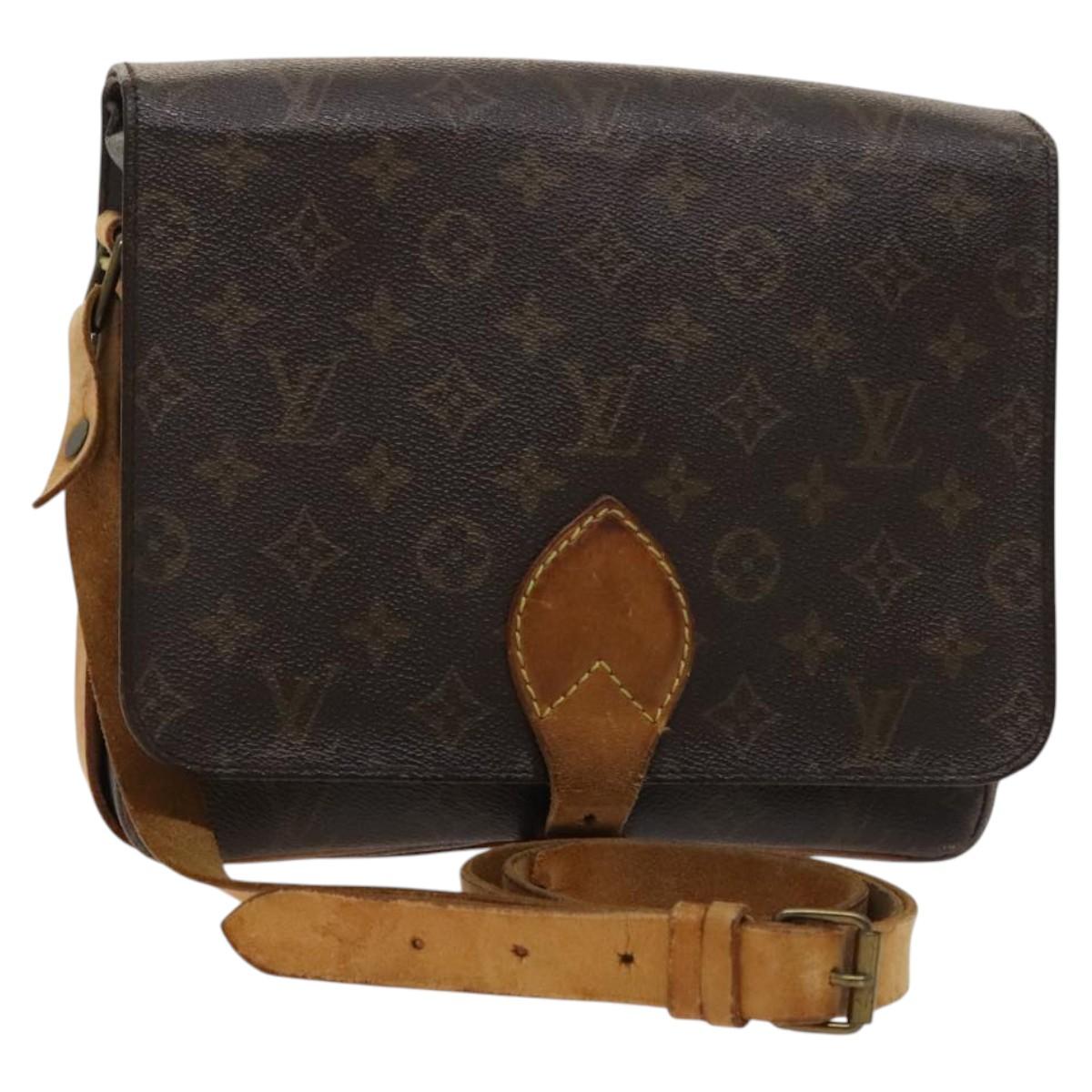 LOUIS VUITTON Monogram Cartouchiere GM Shoulder Bag M51252 LV Auth BA1571