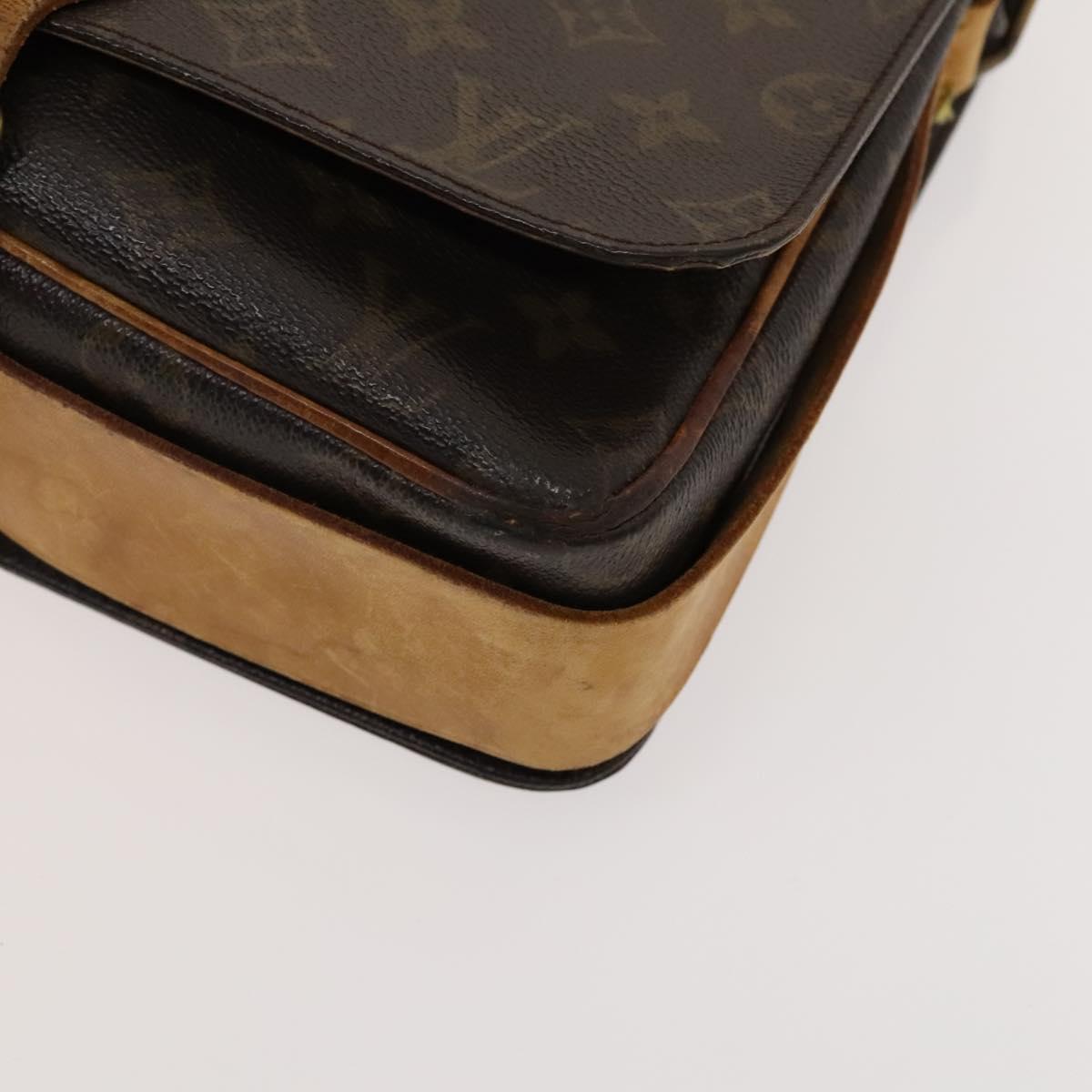 LOUIS VUITTON Monogram Cartouchiere GM Shoulder Bag M51252 LV Auth BA1571