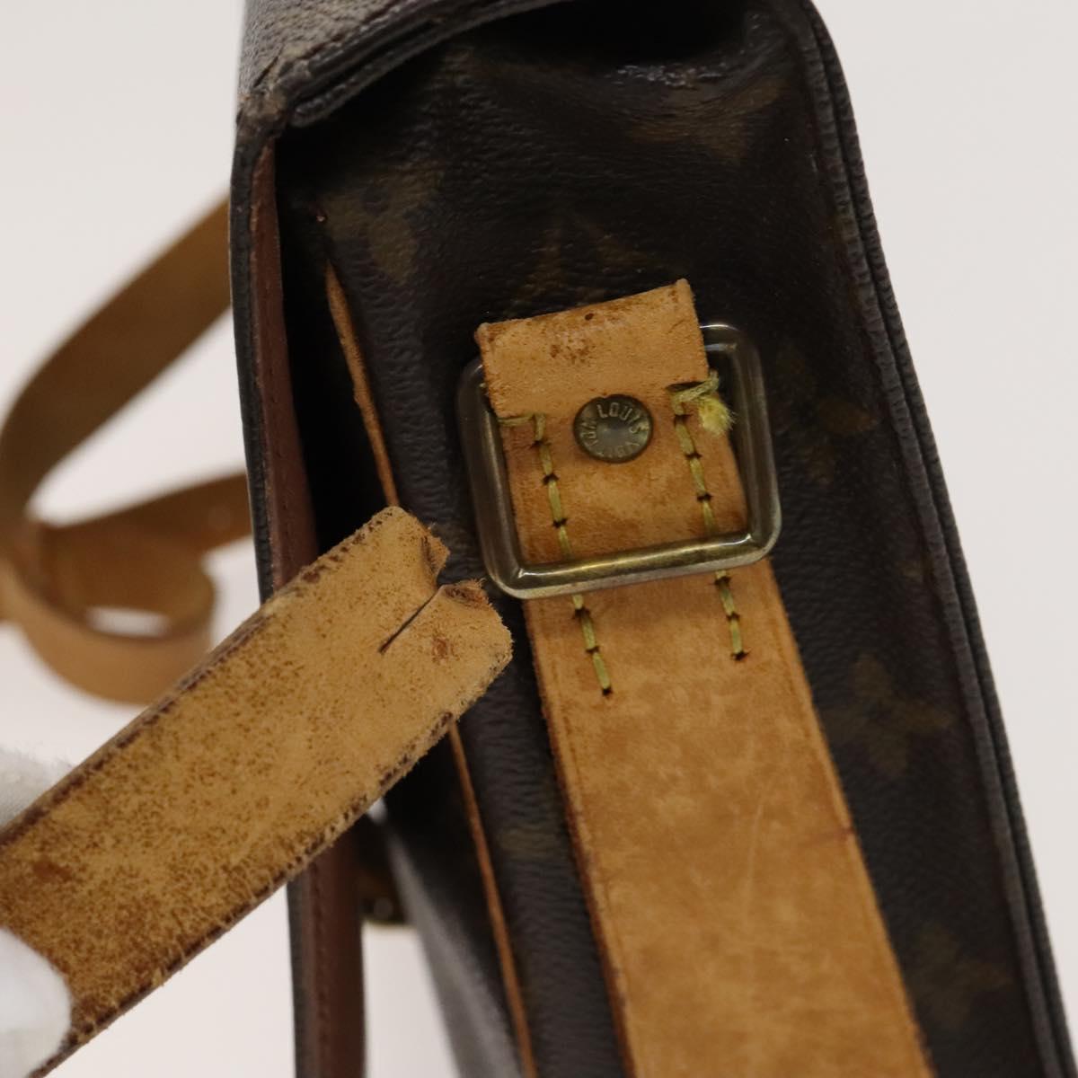 LOUIS VUITTON Monogram Cartouchiere GM Shoulder Bag M51252 LV Auth BA1571