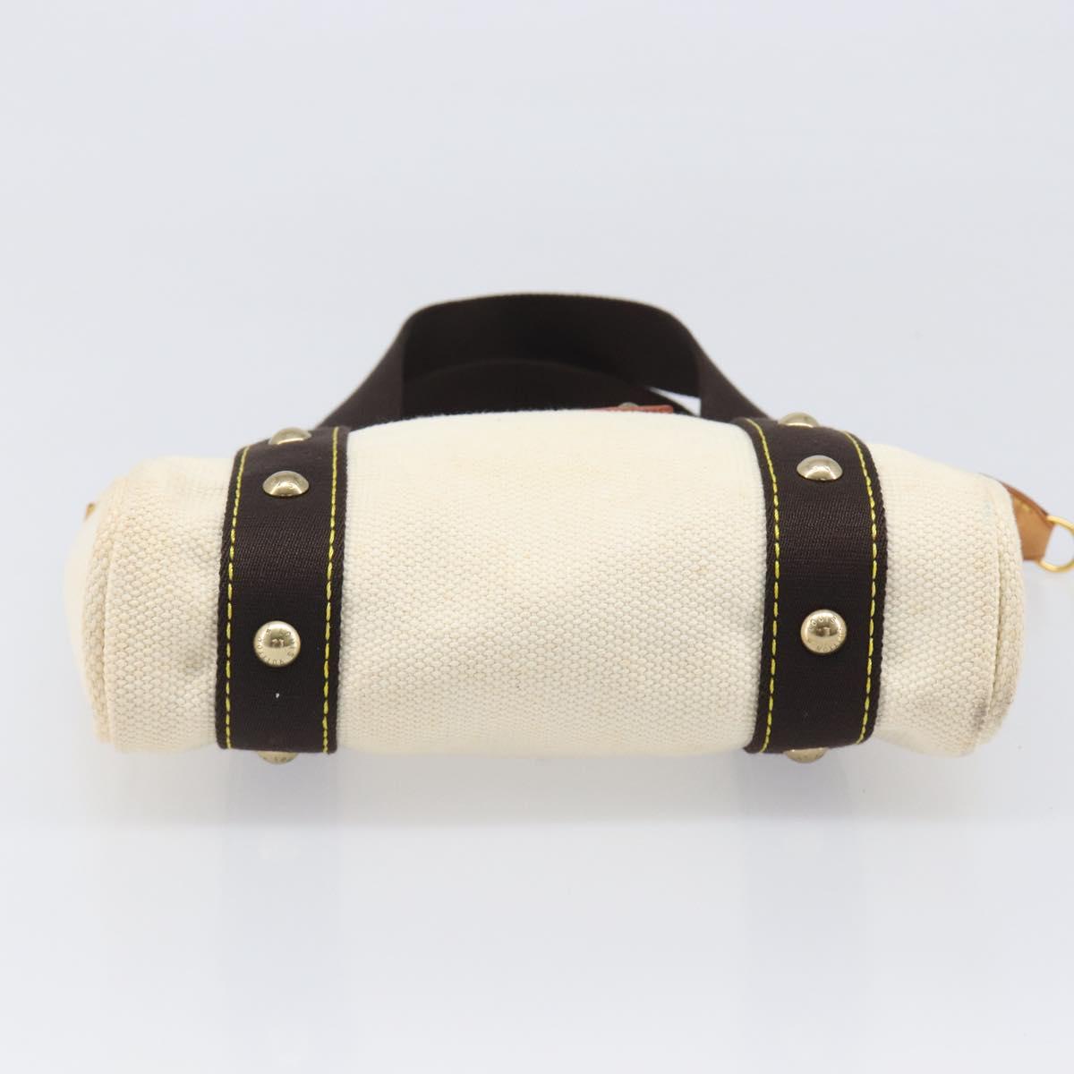 LOUIS VUITTON Antigua Cabas PM Hand Bag Black Beige M40039 LV Auth BA15712