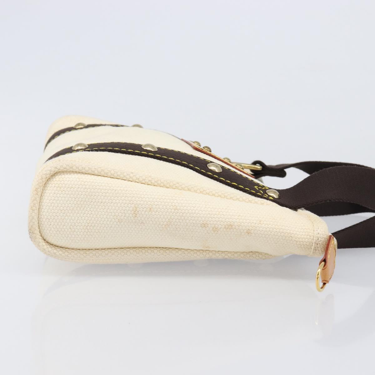 LOUIS VUITTON Antigua Cabas PM Hand Bag Black Beige M40039 LV Auth BA15712