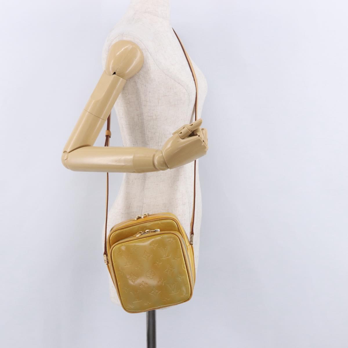 LOUIS VUITTON Monogram Vernis Wooster Shoulder Bag Gris M91036 LV Auth BA15713