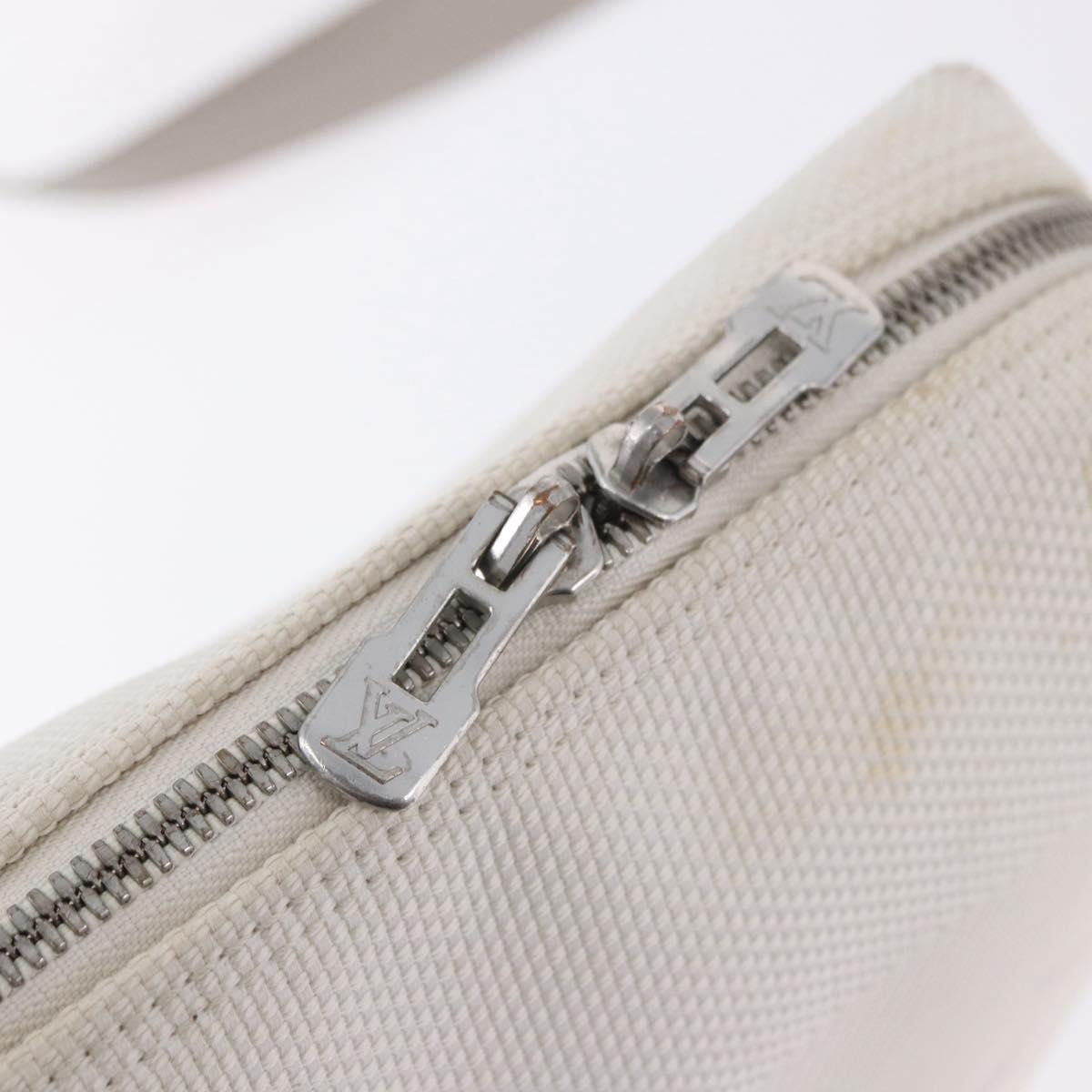 LOUIS VUITTON Damier Geant LV Cup Weatherly Bag White M80637 LV Auth BA15715