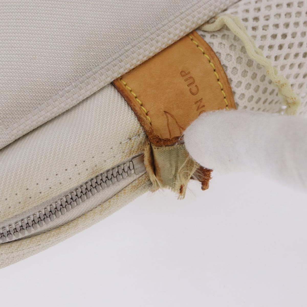 LOUIS VUITTON Damier Geant LV Cup Weatherly Bag White M80637 LV Auth BA15715