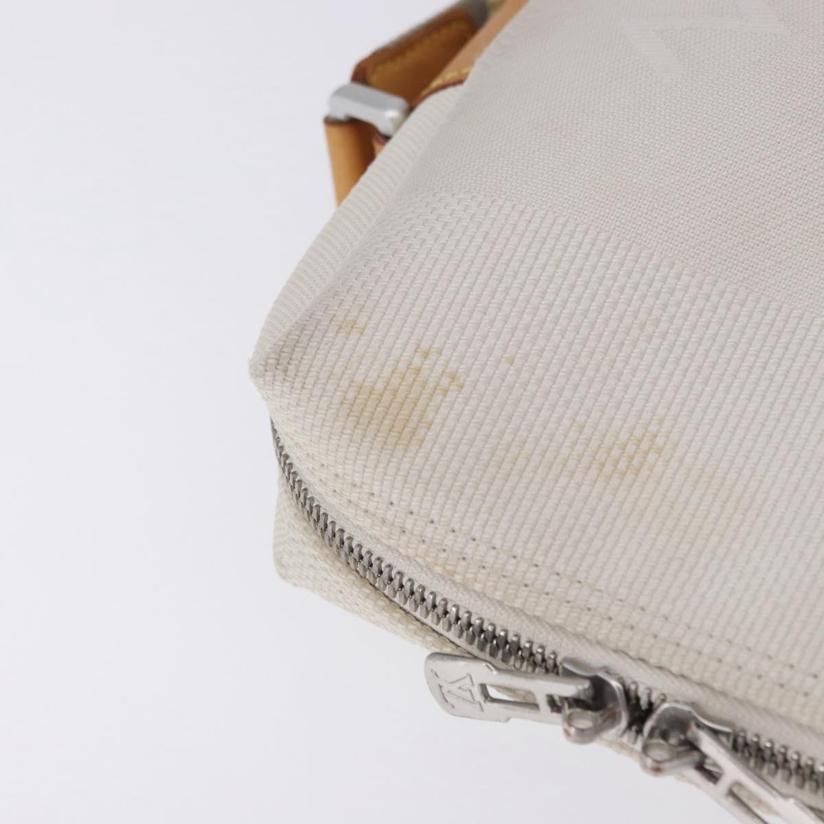 LOUIS VUITTON Damier Geant LV Cup Weatherly Bag White M80637 LV Auth BA15715