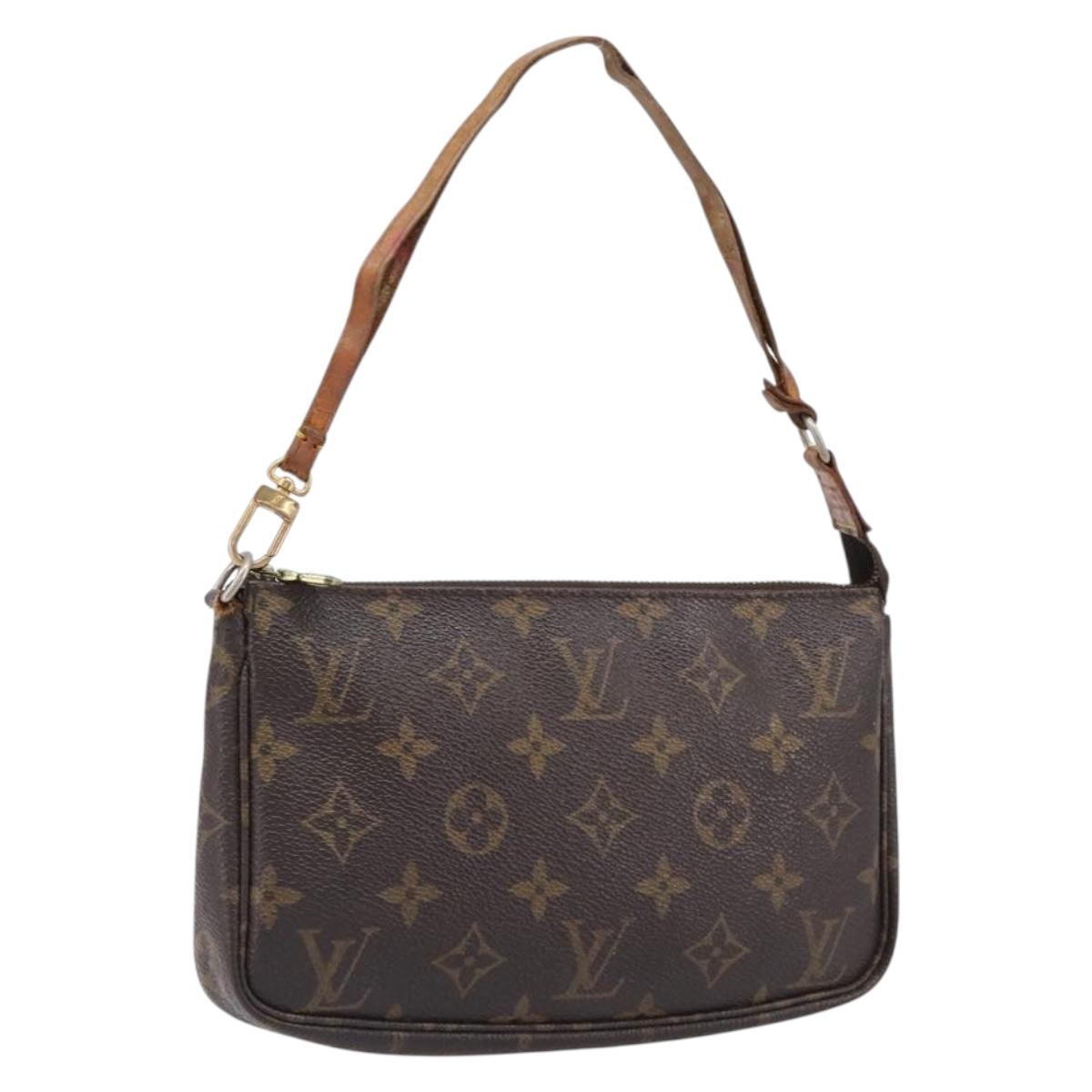 LOUIS VUITTON Monogram Pochette Accessoires Pouch M51980 LV Auth BA15721