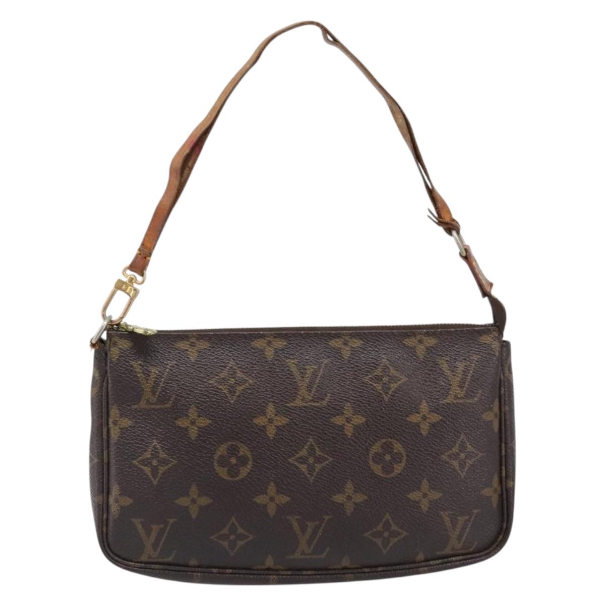 LOUIS VUITTON Monogram Pochette Accessoires Pouch M51980 LV Auth BA15721