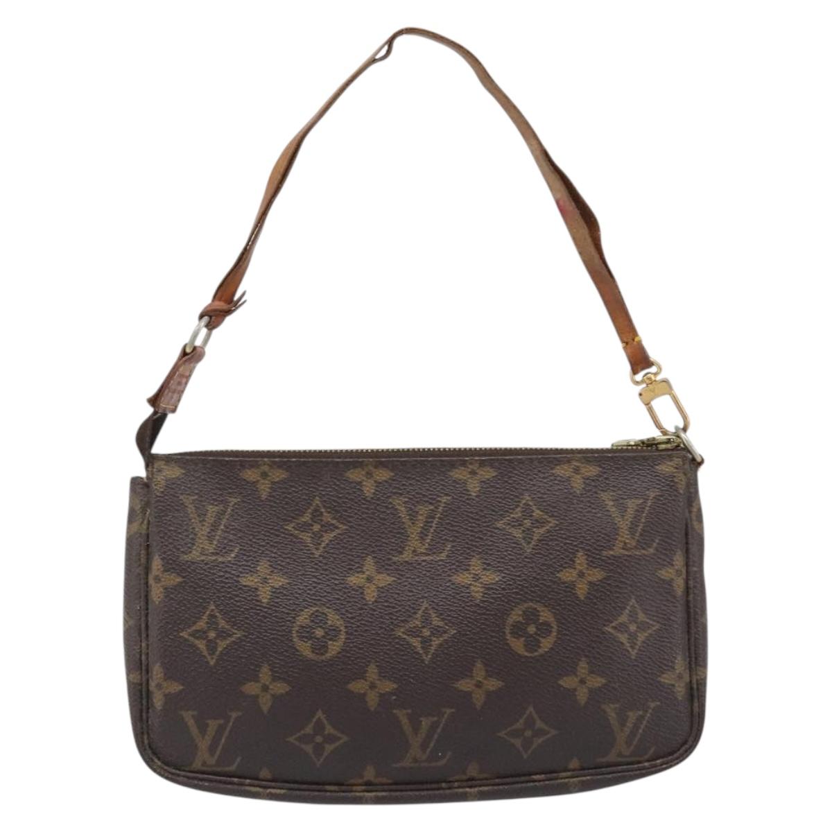 LOUIS VUITTON Monogram Pochette Accessoires Pouch M51980 LV Auth BA15721