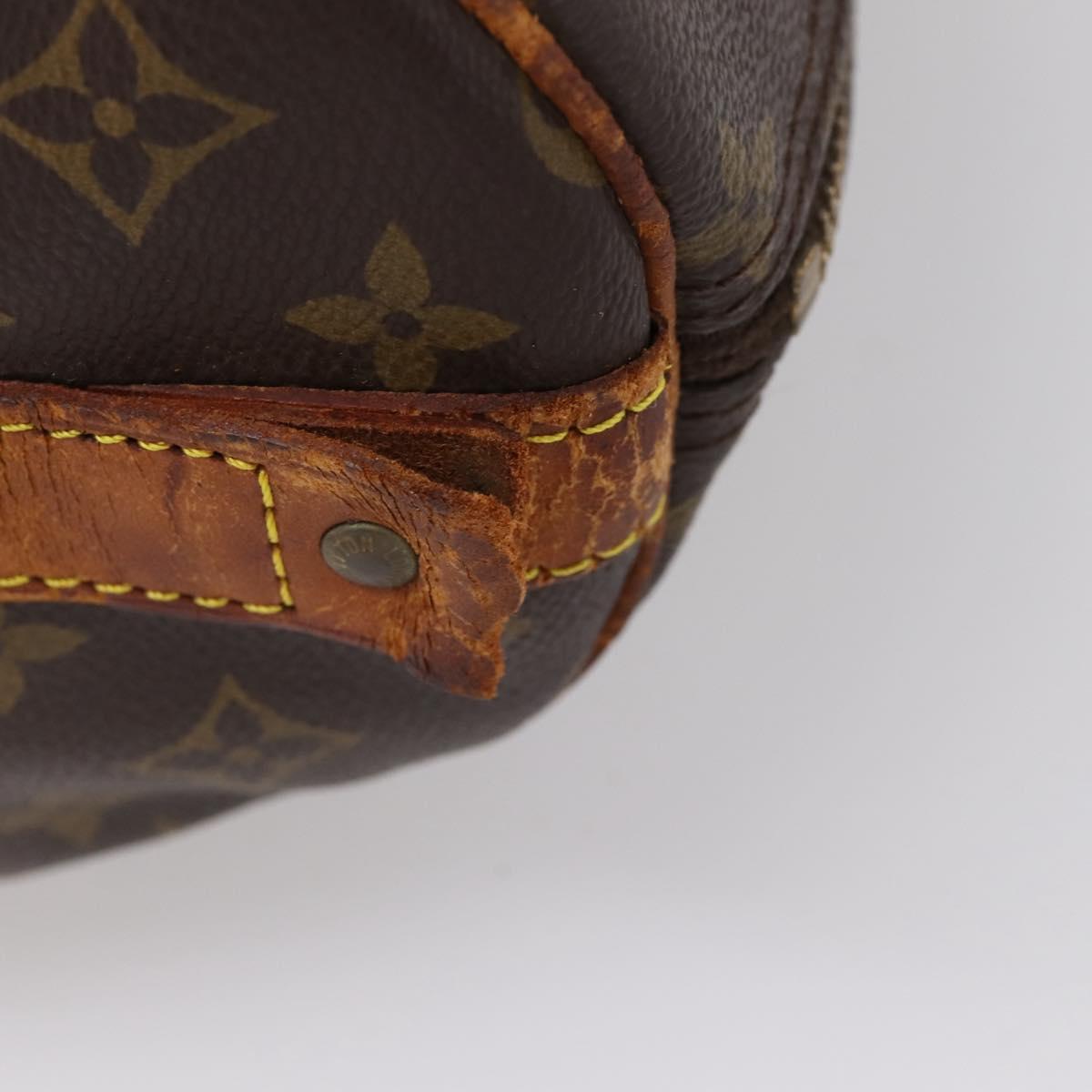 LOUIS VUITTON Monogram Keepall Bandouliere 60 Boston Bag M41412 LV Auth BA15722