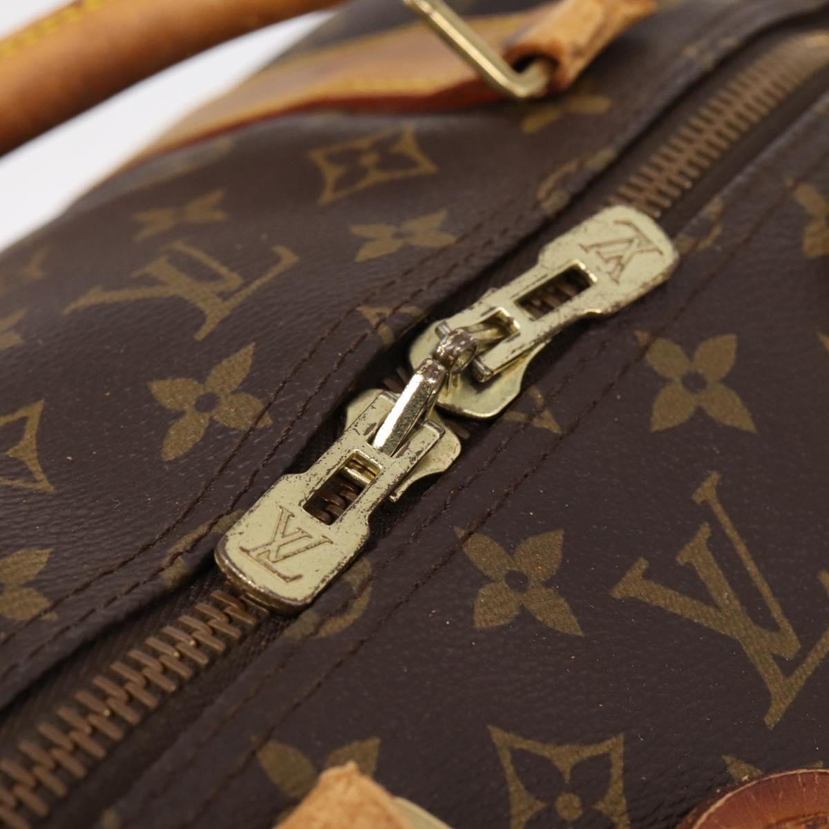 LOUIS VUITTON Monogram Keepall Bandouliere 60 Boston Bag M41412 LV Auth BA15722