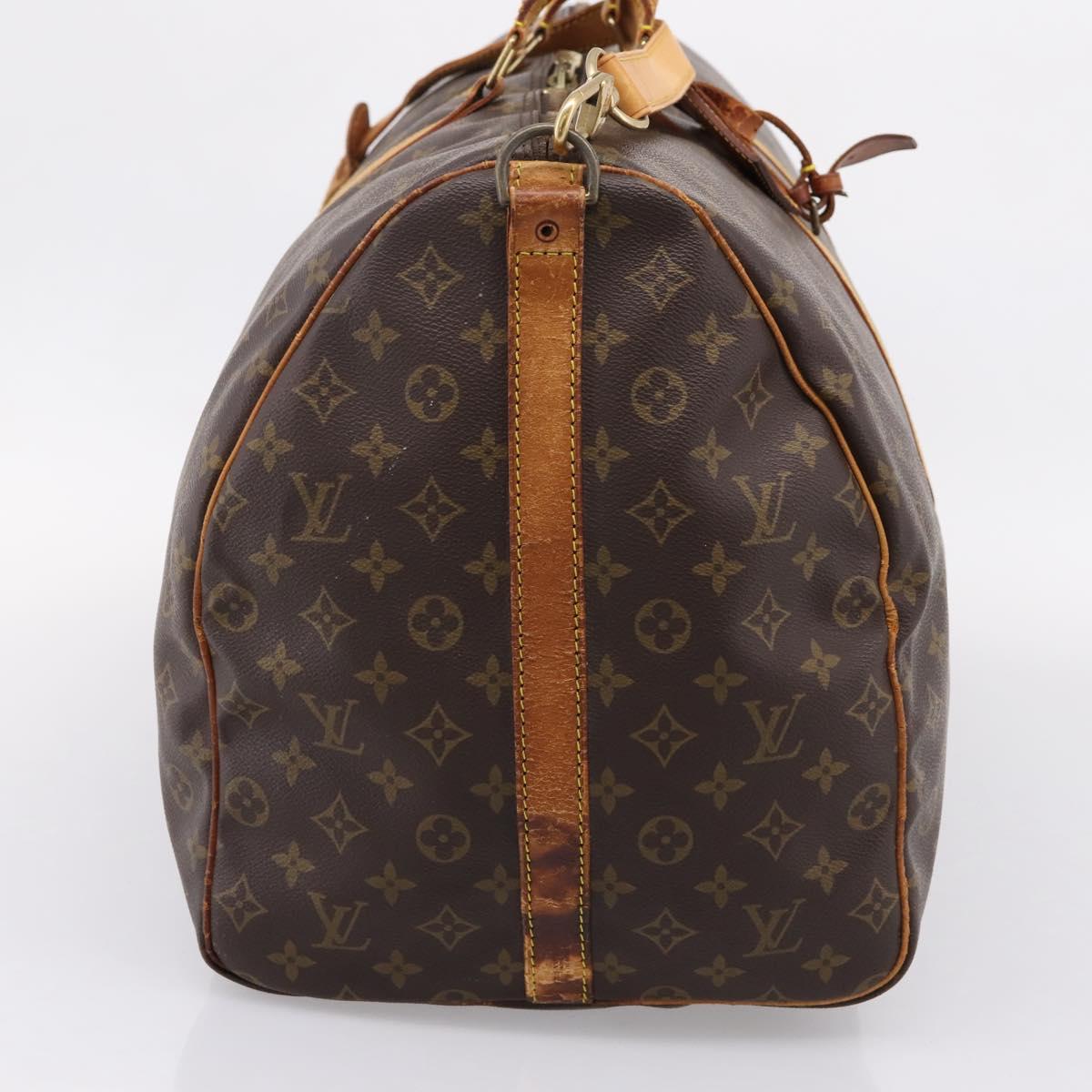 LOUIS VUITTON Monogram Keepall Bandouliere 60 Boston Bag M41412 LV Auth BA15722