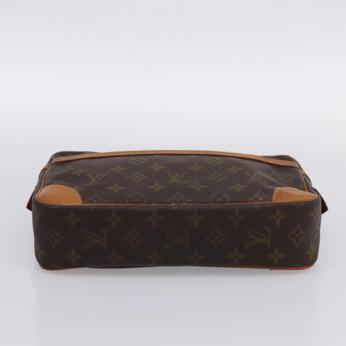 LOUIS VUITTON Monogram Compiegne 28 Clutch Bag M51845 LV Auth BA15723