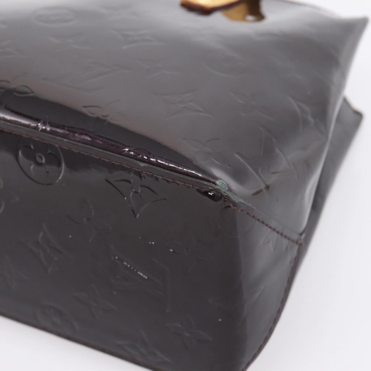 LOUIS VUITTON Monogram Vernis Reade PM Hand Bag Amarante M91993 LV Auth BA15724