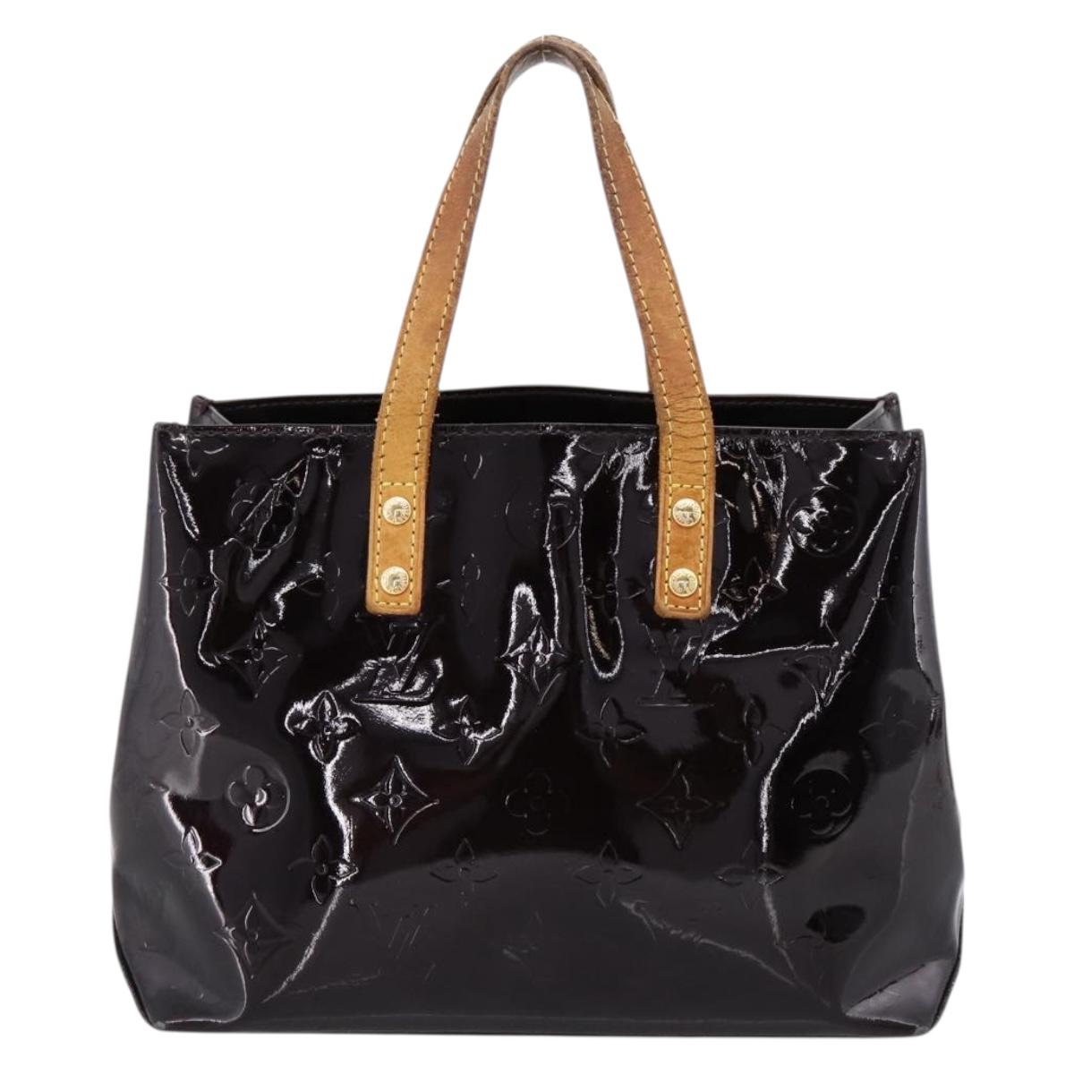 LOUIS VUITTON Monogram Vernis Reade PM Hand Bag Amarante M91993 LV Auth BA15724