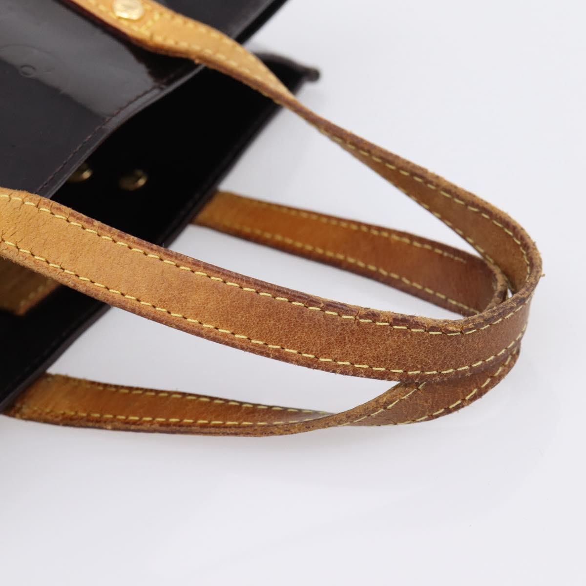 LOUIS VUITTON Monogram Vernis Reade PM Hand Bag Amarante M91993 LV Auth BA15724