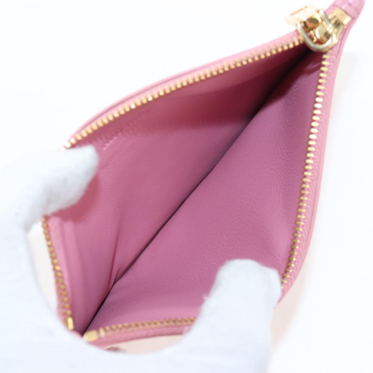 Miu Miu Wallet Leather Pink Auth BA15726V