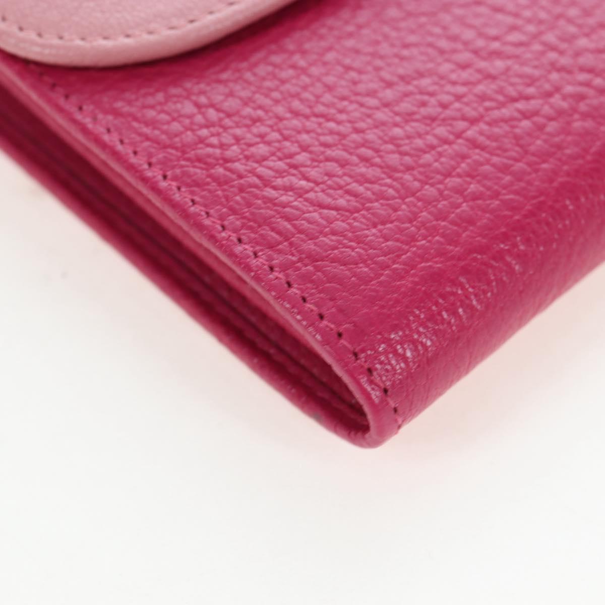 Miu Miu Wallet Leather Pink Auth BA15726V