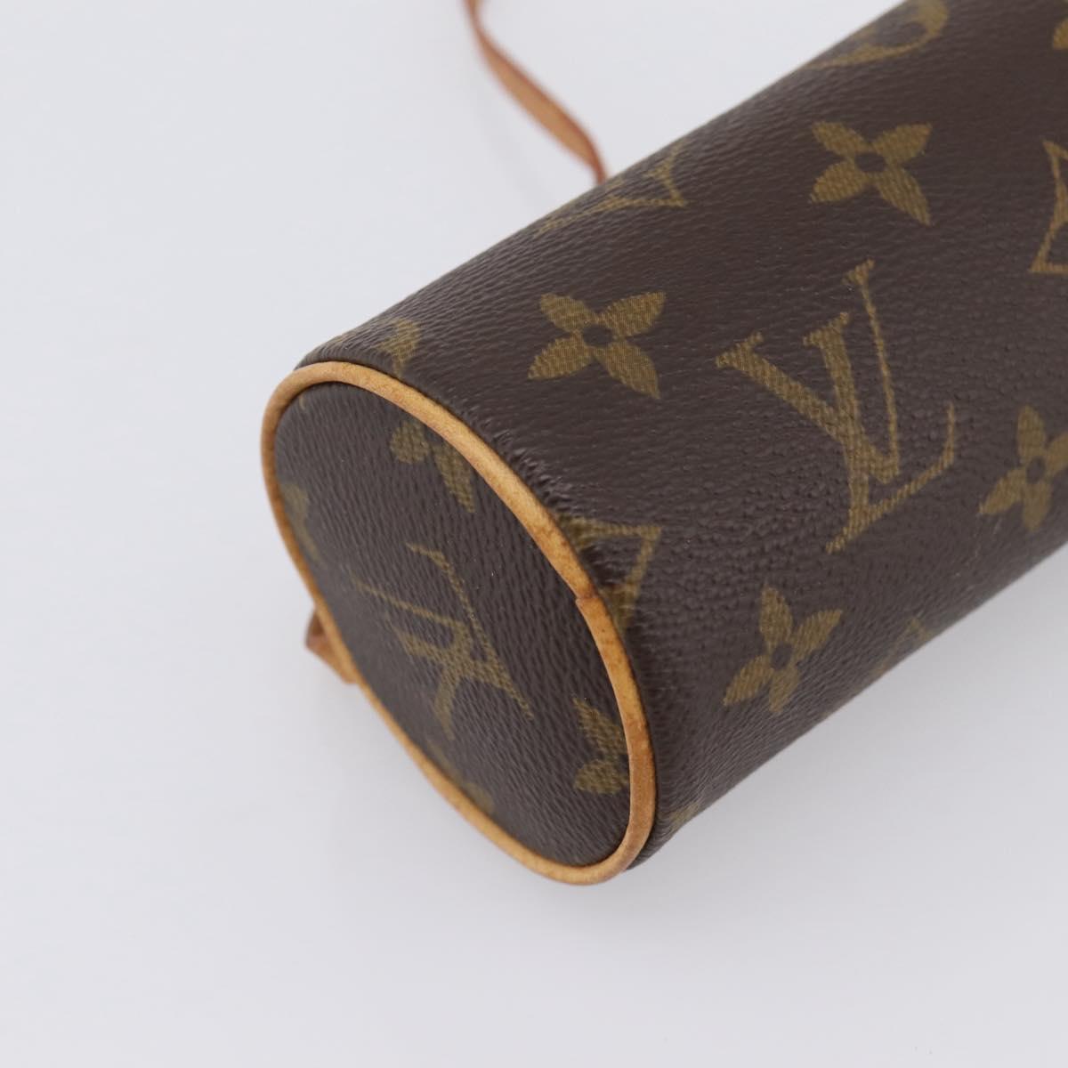 LOUIS VUITTON Monogram Papillon Pouch LV Auth BA15730