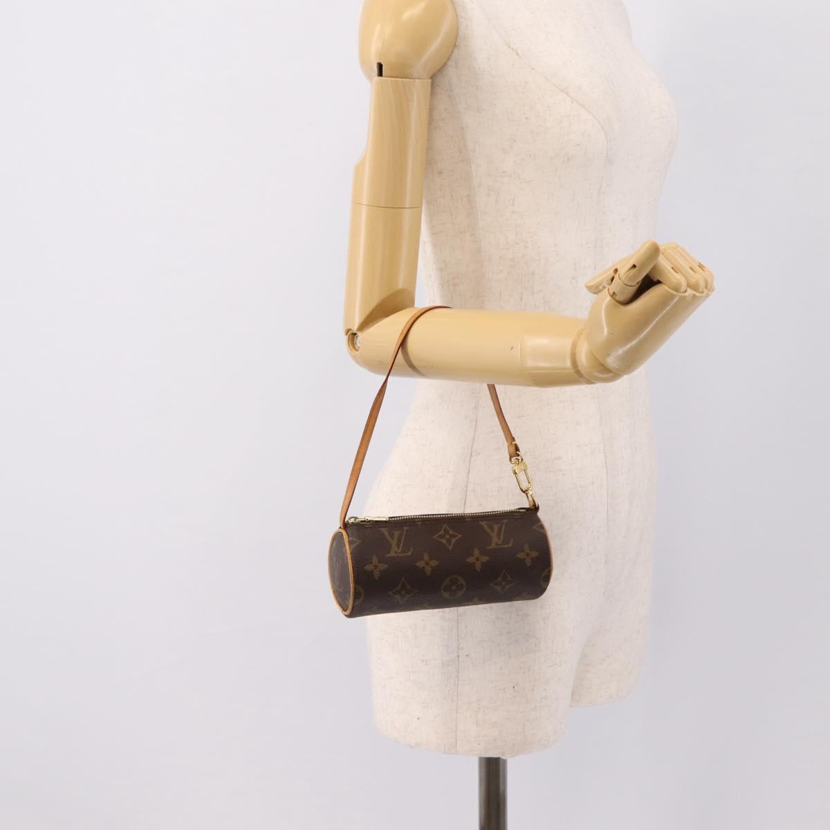 LOUIS VUITTON Monogram Papillon Pouch LV Auth BA15730
