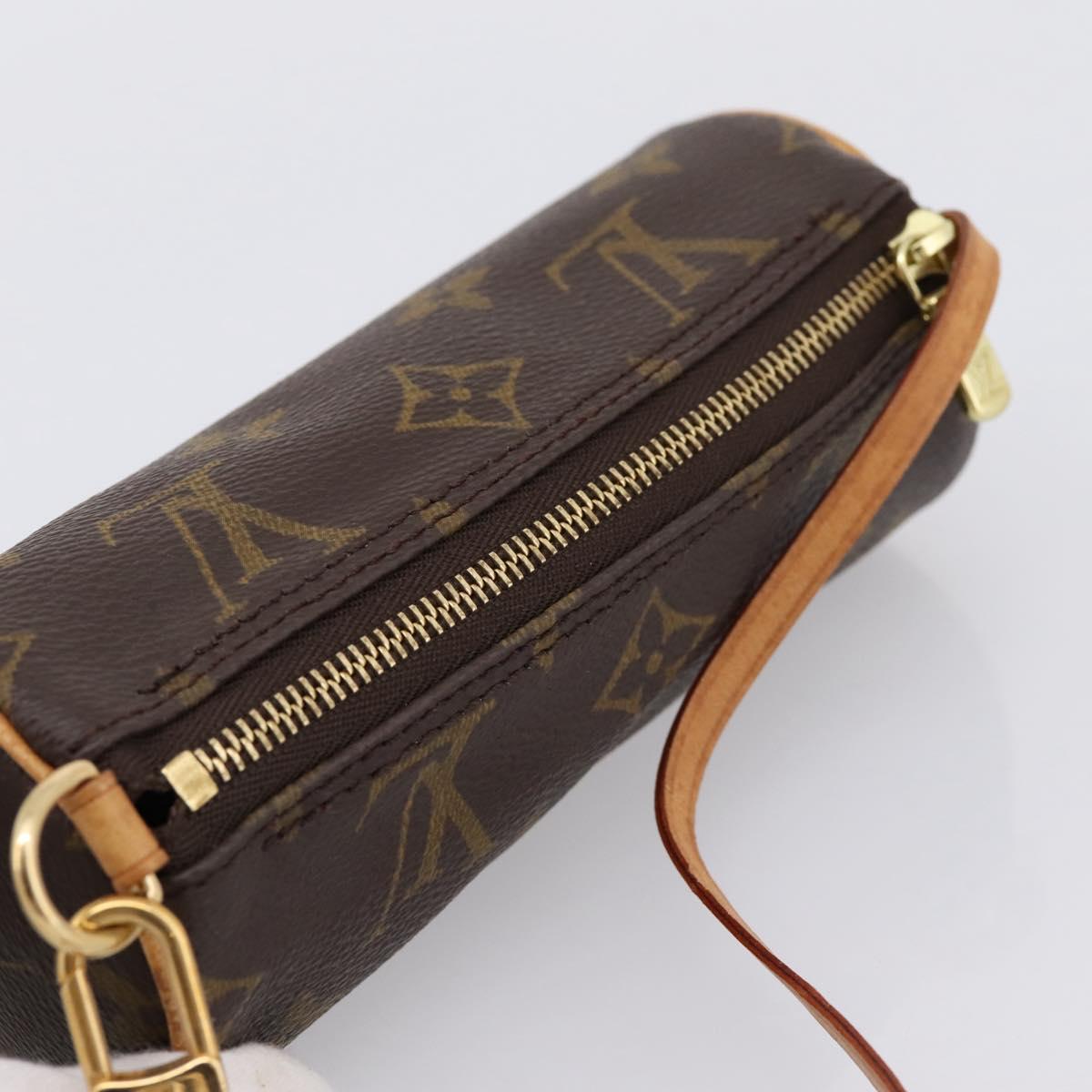 LOUIS VUITTON Monogram Papillon Pouch LV Auth BA15730