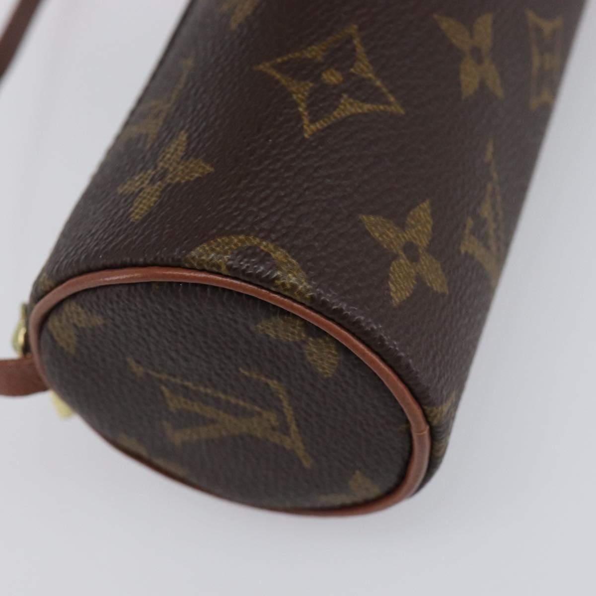 LOUIS VUITTON Monogram Papillon Pouch LV Auth BA15731