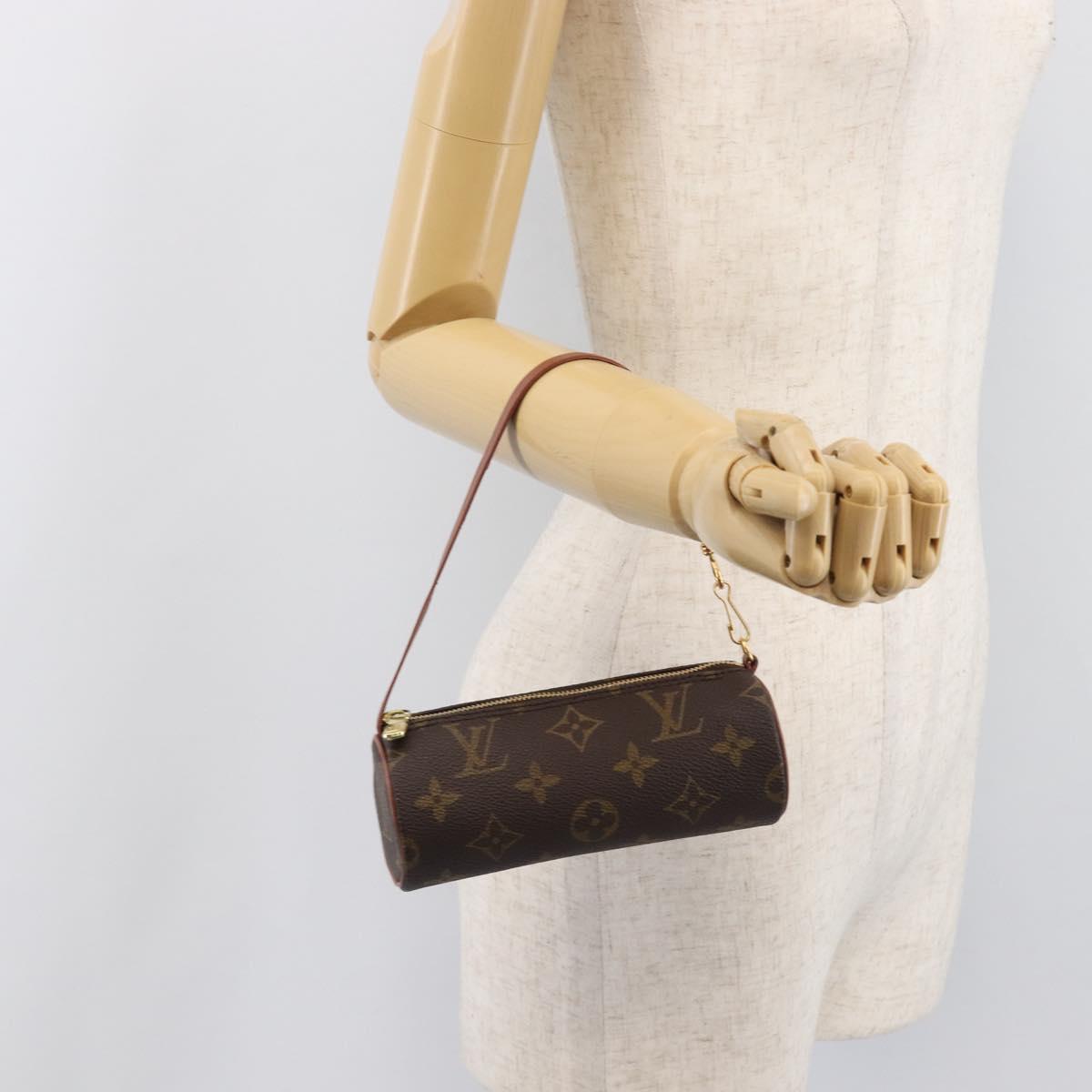 LOUIS VUITTON Monogram Papillon Pouch LV Auth BA15731