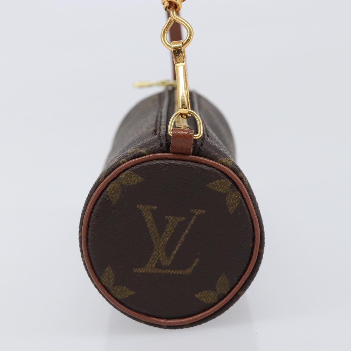 LOUIS VUITTON Monogram Papillon Pouch LV Auth BA15731