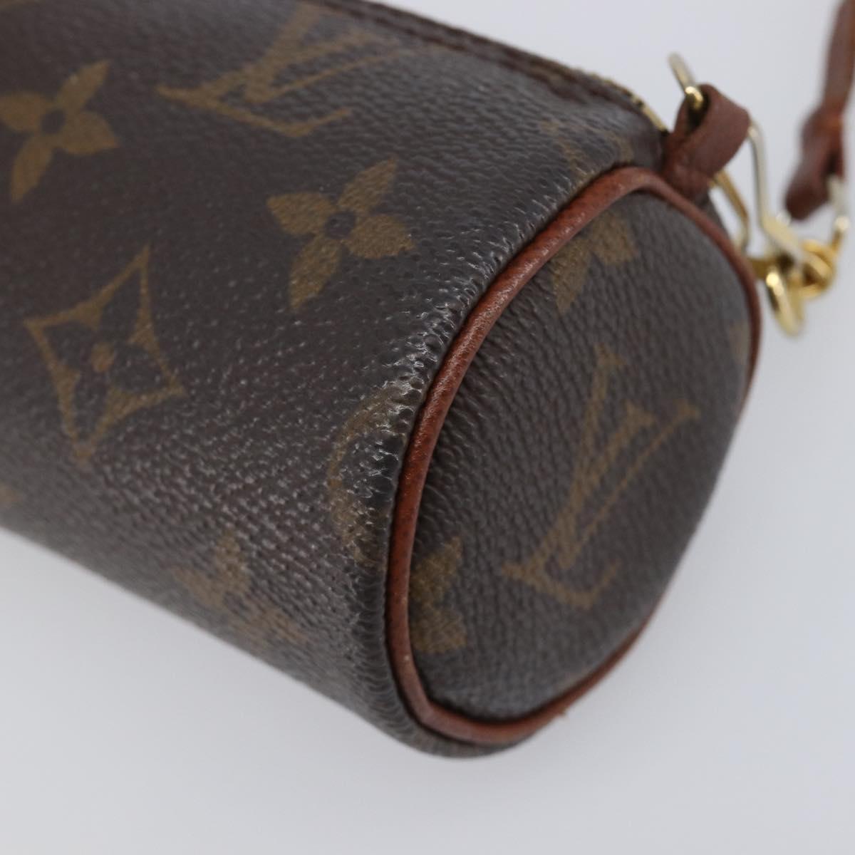 LOUIS VUITTON Monogram Papillon Pouch LV Auth BA15732