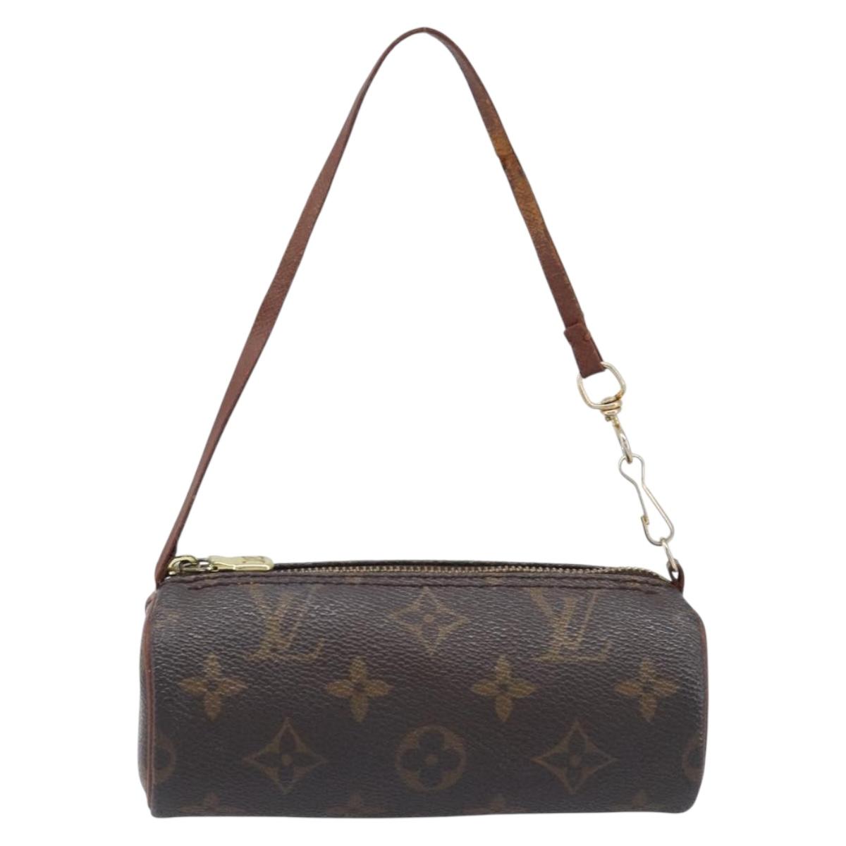 LOUIS VUITTON Monogram Papillon Pouch LV Auth BA15732