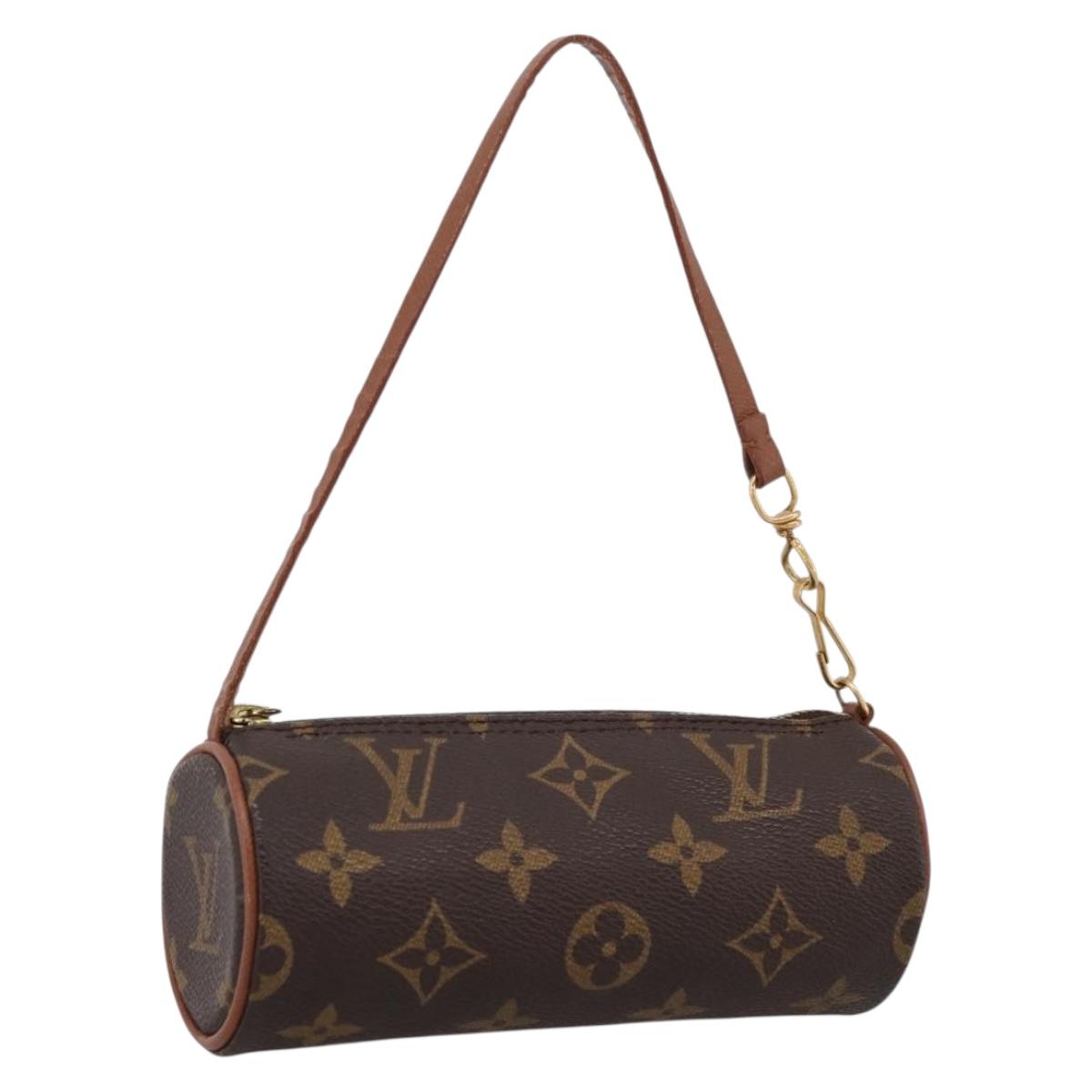 LOUIS VUITTON Monogram Papillon Pouch LV Auth BA15733