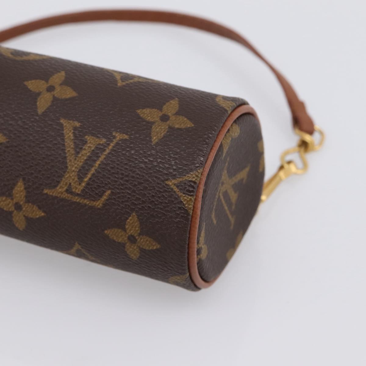 LOUIS VUITTON Monogram Papillon Pouch LV Auth BA15733