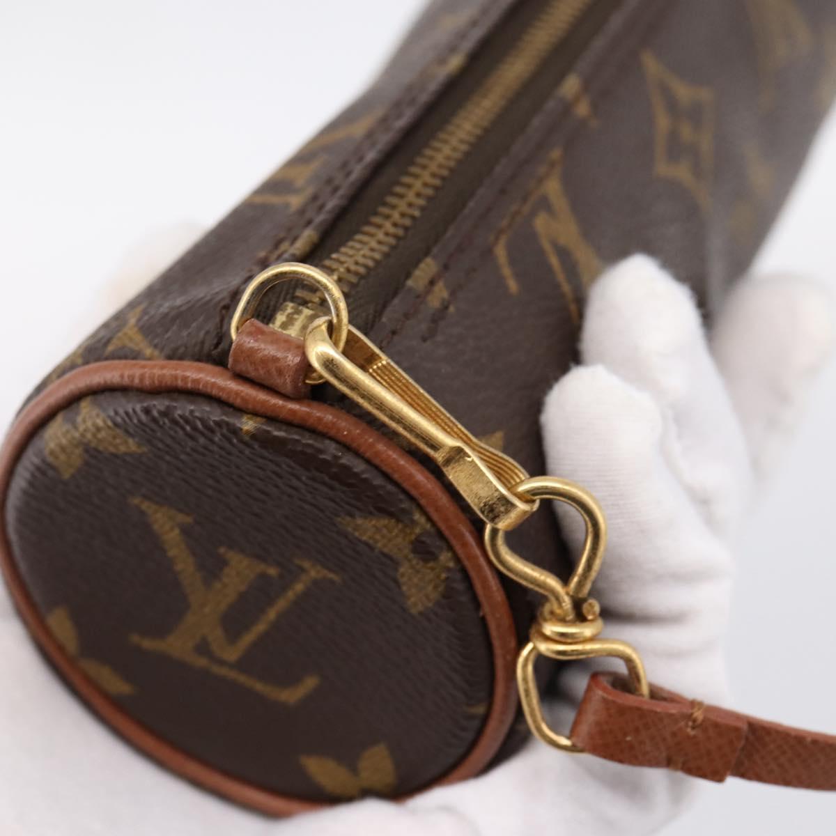 LOUIS VUITTON Monogram Papillon Pouch LV Auth BA15733