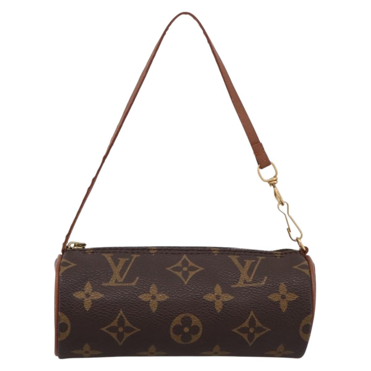 LOUIS VUITTON Monogram Papillon Pouch LV Auth BA15733
