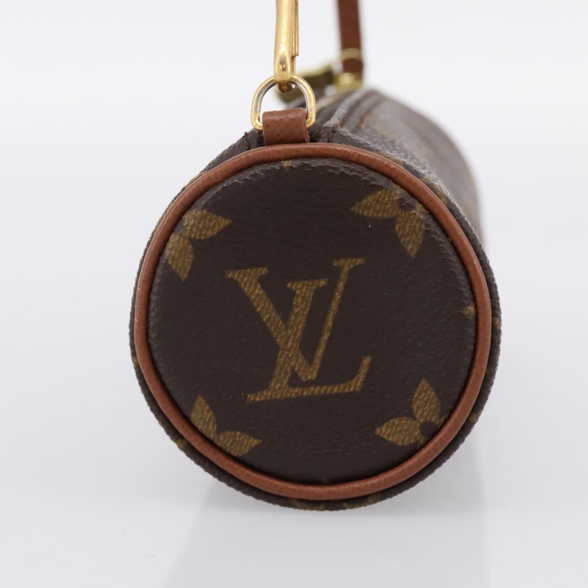 LOUIS VUITTON Monogram Papillon Pouch LV Auth BA15733