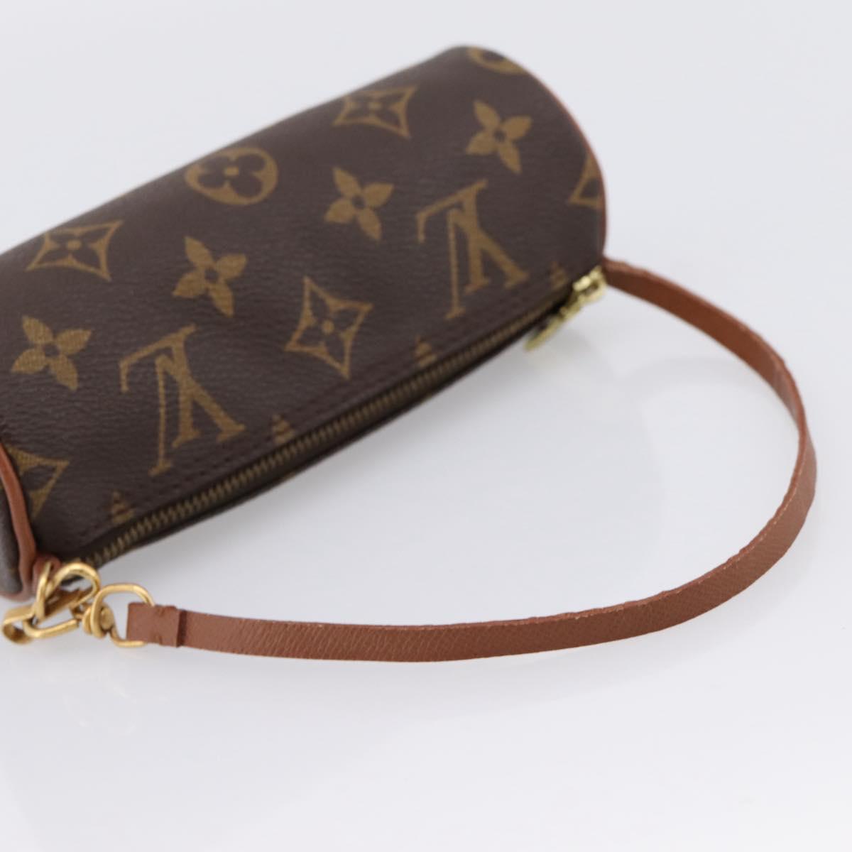 LOUIS VUITTON Monogram Papillon Pouch LV Auth BA15733