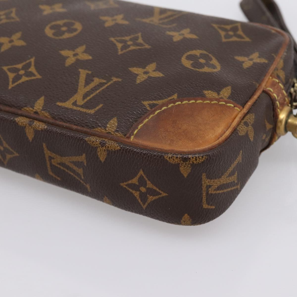 LOUIS VUITTON Monogram Marly Dragonne PM Clutch Bag M51827 LV Auth BA15735