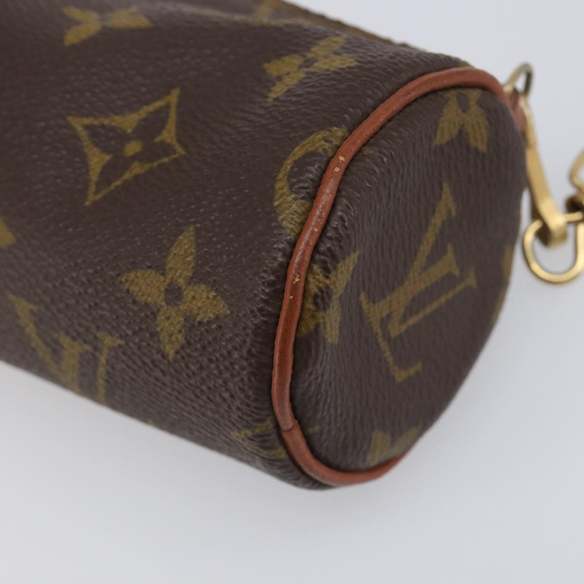 LOUIS VUITTON Monogram Papillon Pouch LV Auth BA15736